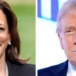 Donald Trump and Kamala Harris