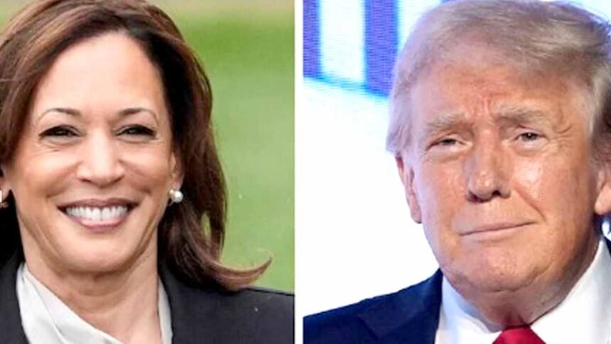 Donald Trump and Kamala Harris